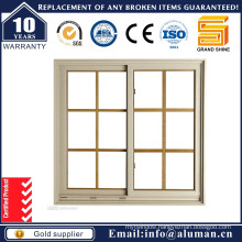 Electrophoresis Champegne Aluminium Sliding Window with Security Grill